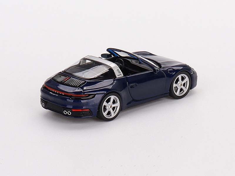 CHASE Porsche 911 Targa 4S Gentian Blue Metallic (Mini GT) Diecast 1:64 Scale Model - TSM MGT00412