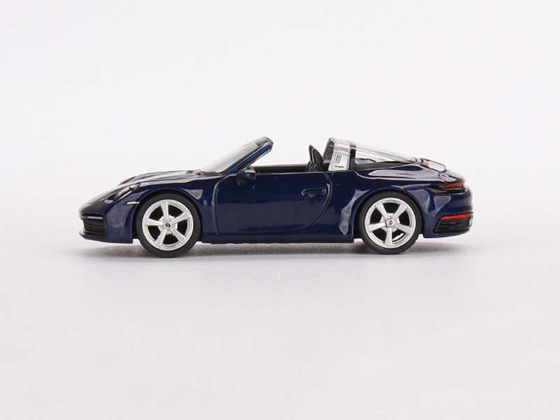 CHASE Porsche 911 Targa 4S Gentian Blue Metallic (Mini GT) Diecast 1:64 Scale Model - TSM MGT00412