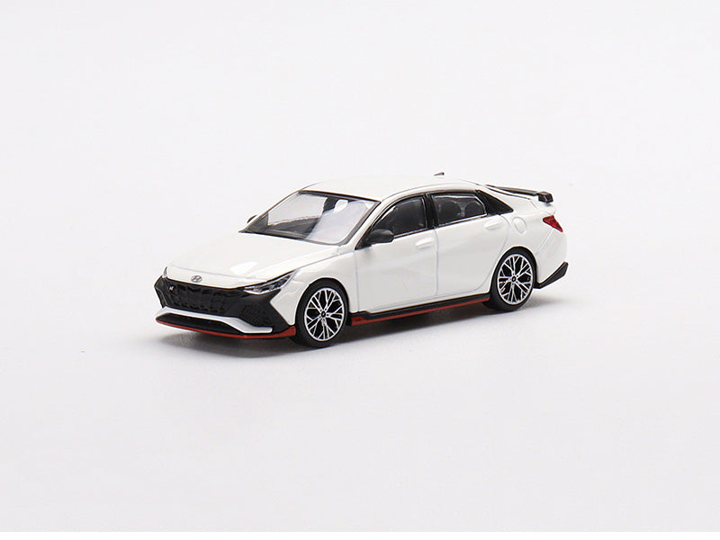 CHASE Hyundai Elantra N Ceramic White (Mini GT) Diecast 1:64 Model - True Scale Miniatures MGT00427