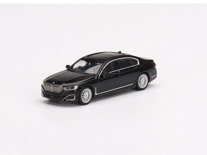 CHASE BMW 750Li xDrive Black Sapphire (Mini GT) Diecast 1:64 Model - True Scale Miniatures MGT00436