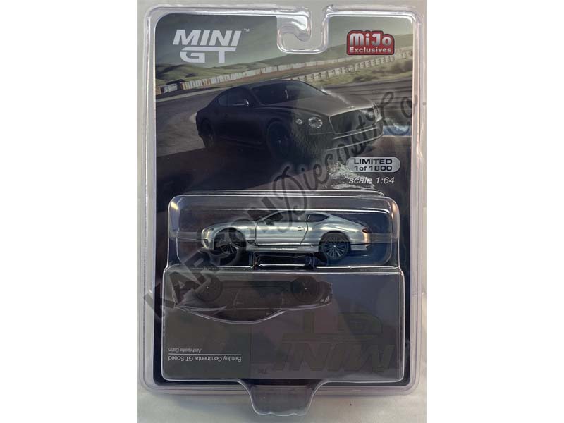 CHASE Bentley Continental GT Speed - Anthracite Satin (Mini GT) Diecast 1:64 Scale Model - TSM MGT00442