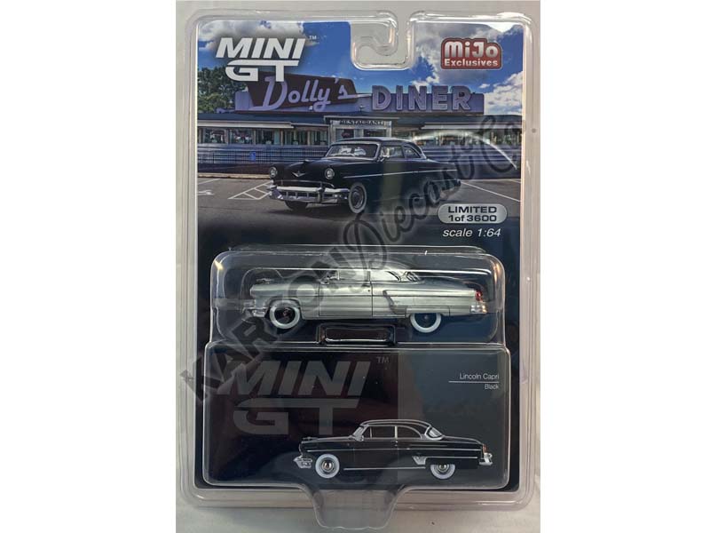CHASE 1954 Lincoln Capri - Black (Mini GT) Diecast 1:64 Scale Model - TSM MGT00448