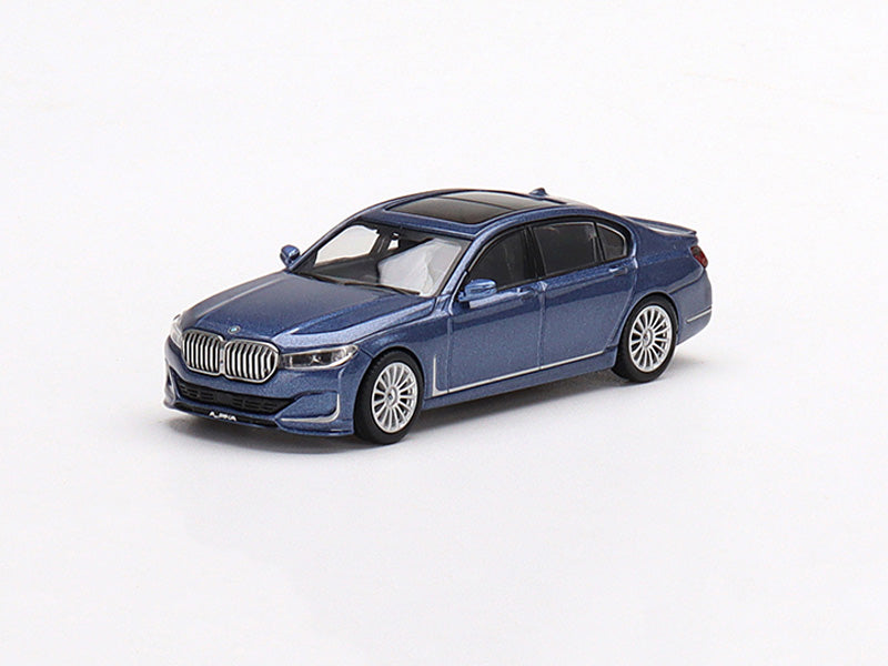 CHASE BMW Alpina B7 xDrive Alpina Blue Metallic - MiJo Exclusive (Mini GT) Diecast 1:64 Scale Model - TSM MGT00471