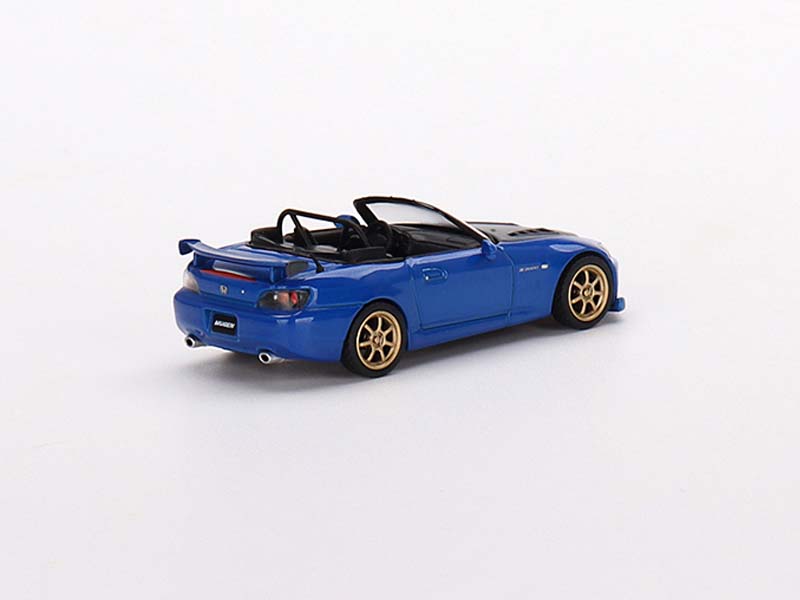 CHASE Honda S2000 (AP2) Mugen Monte Carlo Blue Pearl - MiJo Exclusive (Mini GT) Diecast 1:64 Scale Model - TSM MGT00493