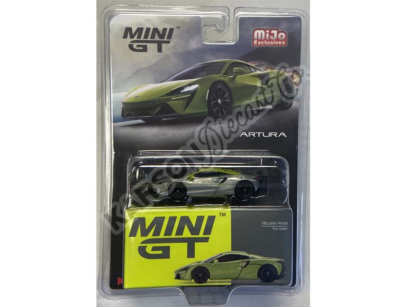 CHASE McLaren Artura Flux Green - MiJo Exclusive (Mini GT) Diecast 1:64 Scale Model - TSM MGT00496