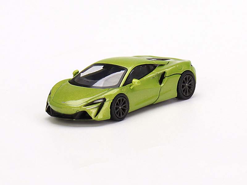McLaren Artura Flux Green - MiJo Exclusive (Mini GT) Diecast 1:64 Scale Model - TSM MGT00496