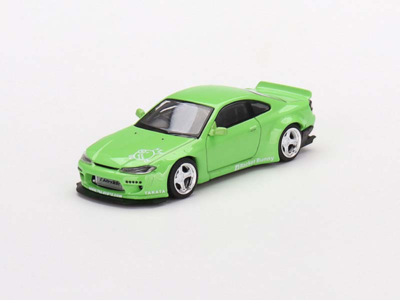 Nissan Silvia Pandem (S15) Green - MiJo Exclusive (Mini GT) Diecast 1:64 Scale Model - TSM MGT00500