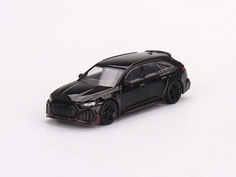 ABT Audi RS6 Johann Signature Edition Black (Mini GT) Diecast 1:64 Scale Model - TSM MGT00514