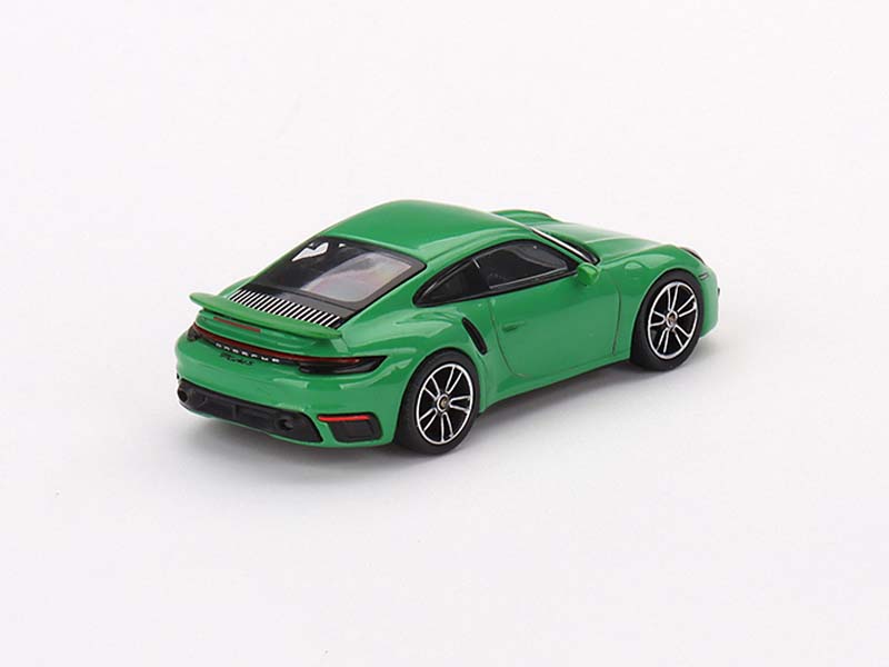 Porsche 911 Turbo S Python Green (Mini GT) Diecast 1:64 Scale Model - TSM MGT00525