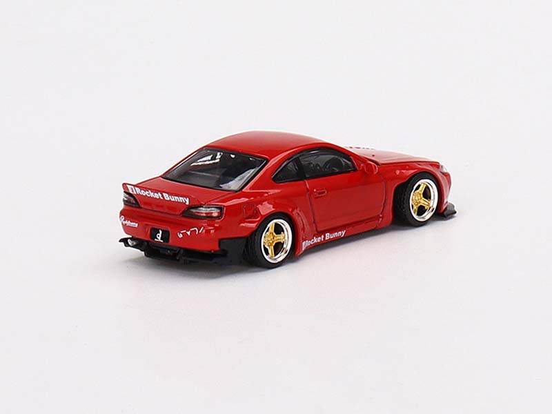 Nissan Silvia (S15) Rocket Bunny Red (Mini GT) Diecast 1:64 Scale Model - TSM MGT00527