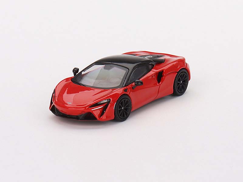 CHASE McLaren Artura Vermillion Red LHD (Mini GT) Diecast 1:64 Scale Model - TSM MGT00532
