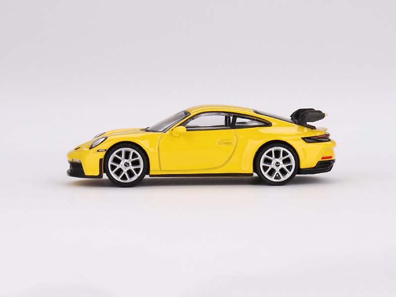 PRE-ORDER Porsche 911 (992) GT3 RS White w/ Pyro Red Accent Package (Mini  GT) Diecast 1:64 Scale Model - TSM MGT00630 - Karson Diecast Co.