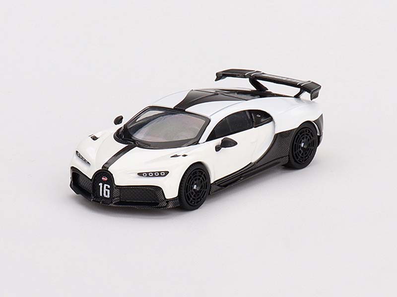 Bugatti Chiron Pur Sport White (Mini GT) Diecast 1:64 Scale Models - TSM MGT00569