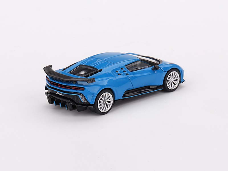 PRE-ORDER Bugatti Centodieci Blu Bugatti LHD - MiJo Exclusive (Mini GT) Diecast 1:64 Scale Model - TSM MGT00586