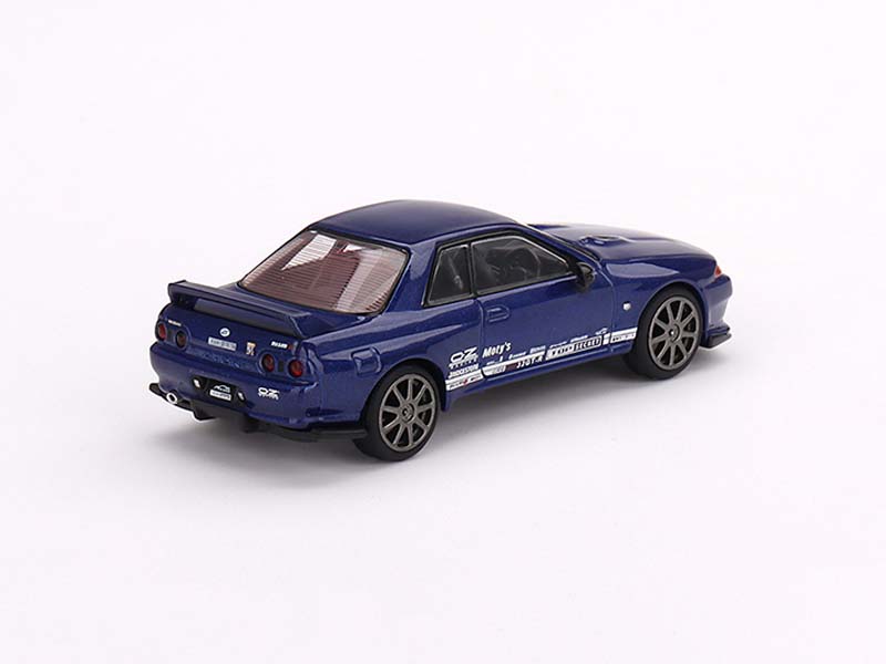 PRE-ORDER Nissan Skyline GT-R Top Secret VR32 Metallic Blue - MiJo Exclusive (Mini GT) Diecast 1:64 Scale Model - TSM MGT00589