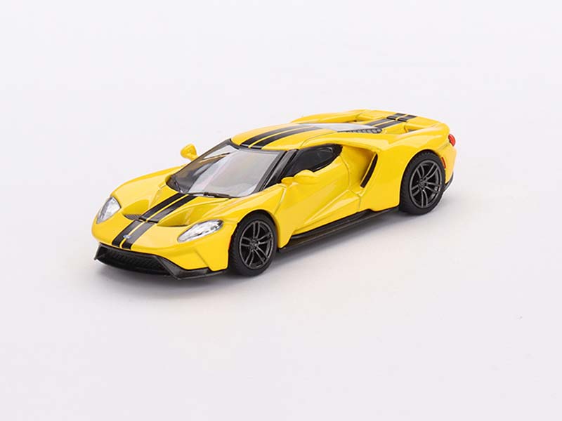 CHASE Ford GT Triple Yellow (Mini GT) Diecast 1:64 Scale Model - TSM MGT00613