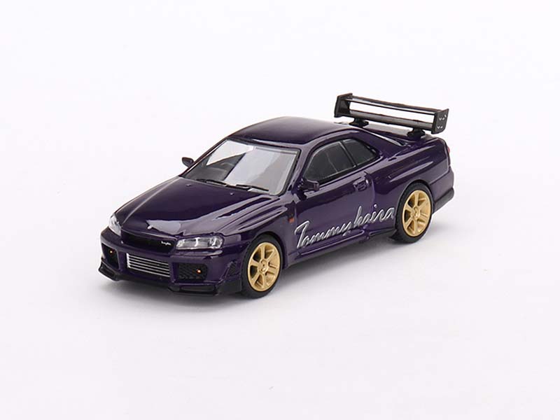 PRE-ORDER Nissan Skyline GT-R (R34) Tommykaira R-z Midnight Purple (Mini GT) Diecast 1:64 Scale Model - TSM MGT00616