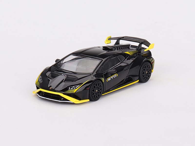 PRE-ORDER Lamborghini Huracán STO Nero Noctis (Mini GT) Diecast 1:64 Scale Model - TSM MGT00638