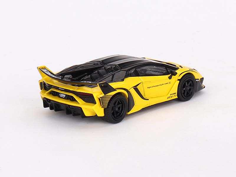 CHASE Lamborghini LB-Silhouette WORKS Aventador GT EVO Yellow (Mini GT) Diecast 1:64 Scale Model - TSM MGT00639