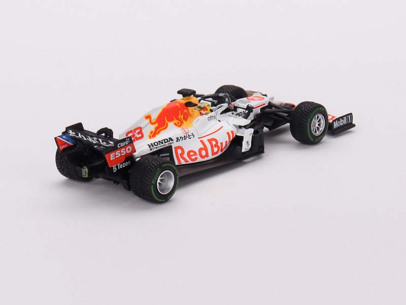 PRE-ORDER Red Bull RB16B #33 Max Verstappen 2021 Turkish Grand Prix 2nd Place (Mini GT) Diecast 1:64 Scale Model - TSM MGT00680