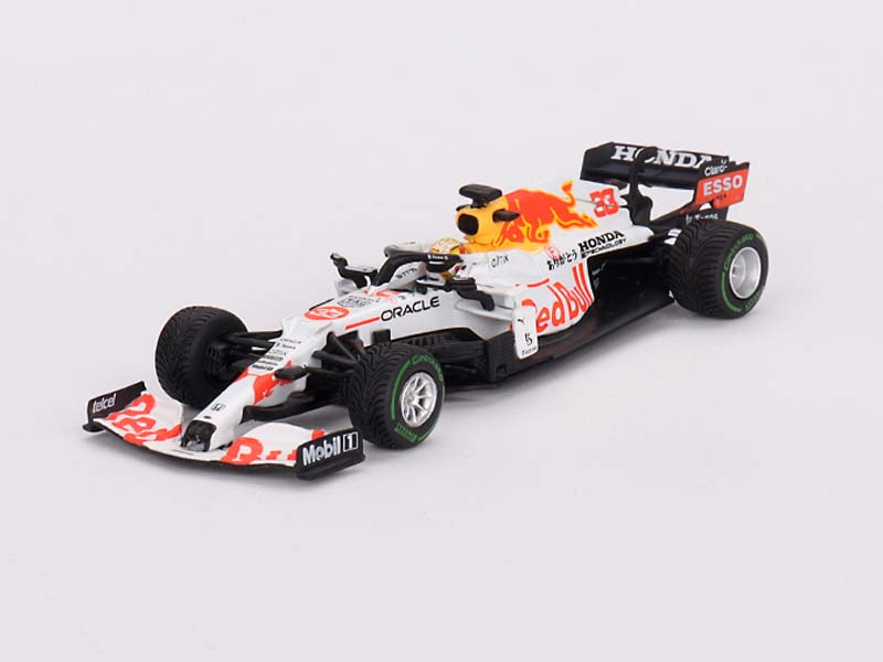 PRE-ORDER Red Bull RB16B #33 Max Verstappen 2021 Turkish Grand Prix 2nd Place (Mini GT) Diecast 1:64 Scale Model - TSM MGT00680