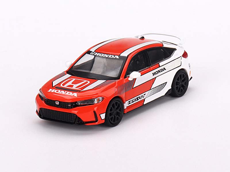 PRE-ORDER Honda Civic TYPE R 2023 Pace Car - Red (Mini GT) Diecast 1:64 Scale Model - TSM MGT00686