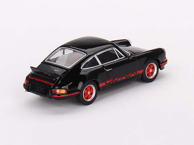 PRE-ORDER Porsche 911 Carrera RS 2.7 Black w/ Red Livery (Mini GT) Diecast 1:64 Scale Model - TSM MGT00688