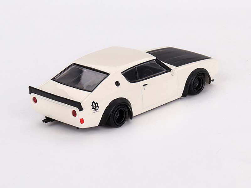 PRE-ORDER Nissan Skyline Kenmeri Liberty Walk White – Mijo Exclusives (Mini GT) Diecast 1:64 Scale Model - TSM MGT00702