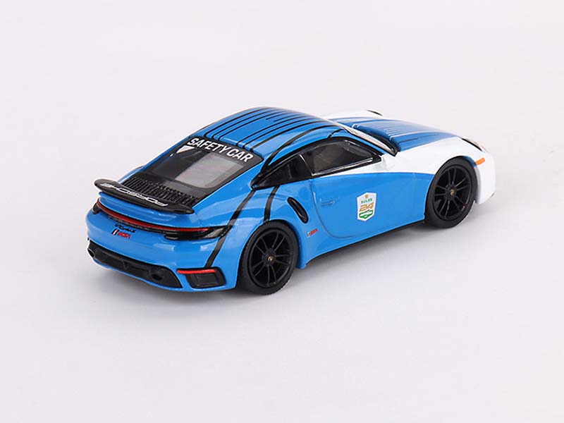 PRE-ORDER Porsche 911 Turbo S Safety Car 2023 IMSA Daytona 24 Hours Blue – Mijo Exclusives (Mini GT) Diecast 1:64 Scale Model - TSM MGT00735