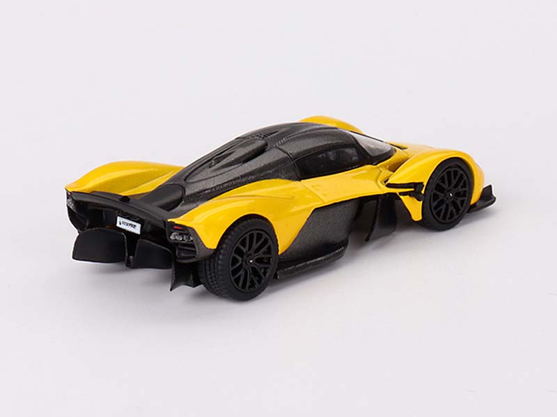 PRE-ORDER Aston Martin Valkyrie – Sunburst Yellow (Mini GT) Diecast 1:64 Scale Model - TSM MGT00744
