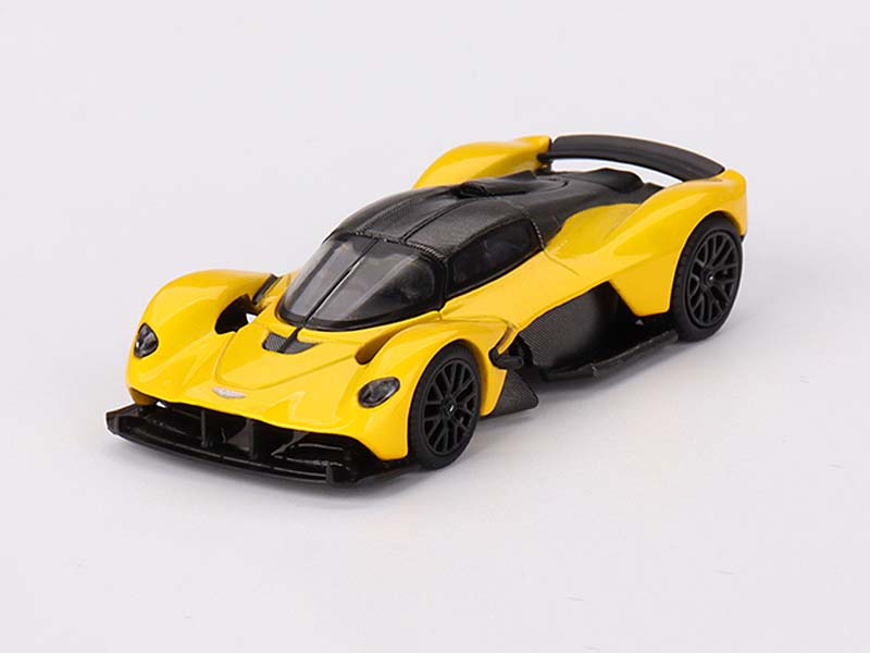 PRE-ORDER Aston Martin Valkyrie – Sunburst Yellow (Mini GT) Diecast 1:64 Scale Model - TSM MGT00744