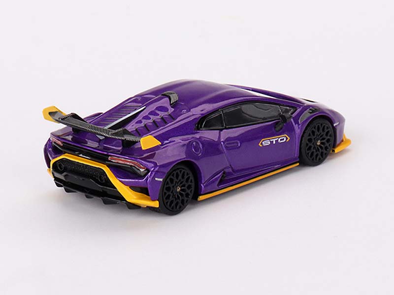 PRE-ORDER Lamborghini Huracán STO – Viola Pasifae (Mini GT) Diecast 1:64 Scale Model - TSM MGT00746