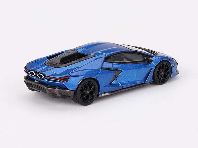 PRE-ORDER Lamborghini Revuelto – Blu Eleos (Mini GT) Diecast 1:64 Scale Model - TSM MGT00748