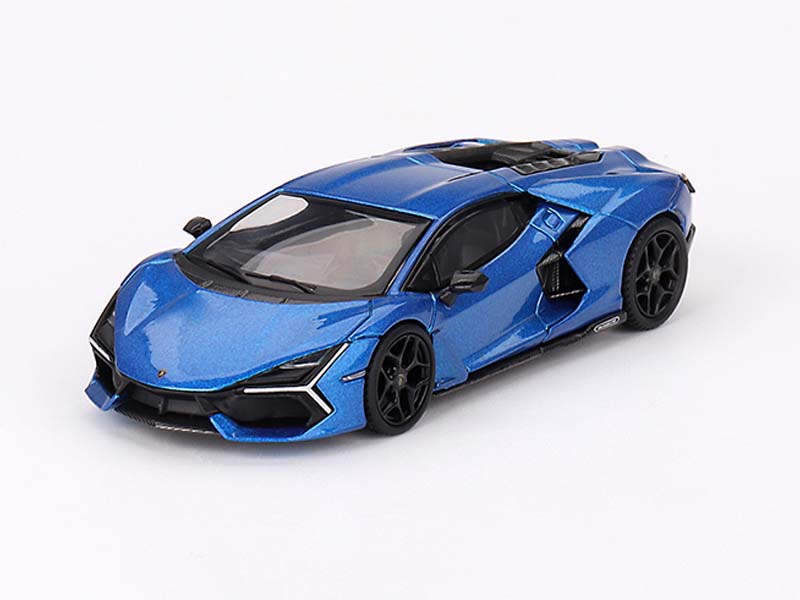 PRE-ORDER Lamborghini Revuelto – Blu Eleos (Mini GT) Diecast 1:64 Scale Model - TSM MGT00748