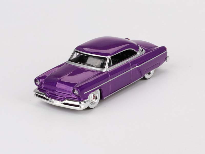 PRE-ORDER 1954 Lincoln Capri Hot Rod – Purple Metallic (Mini GT) Diecast 1:64 Scale Model - TSM MGT00757