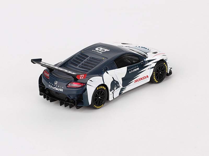 PRE-ORDER Honda NSX GT3 EVO AlphaTauri Yuki Tsunoda 2023 Red Bull Formula Nurburgring (Mini GT) Diecast 1:64 Scale Model - TSM MGT00761