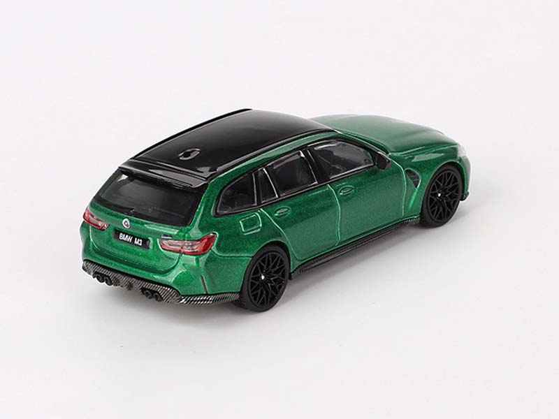PRE-ORDER BMW M3 Competition Touring Isle of Man – Green Metallic (Mini GT) Diecast 1:64 Scale Model - TSM MGT00764