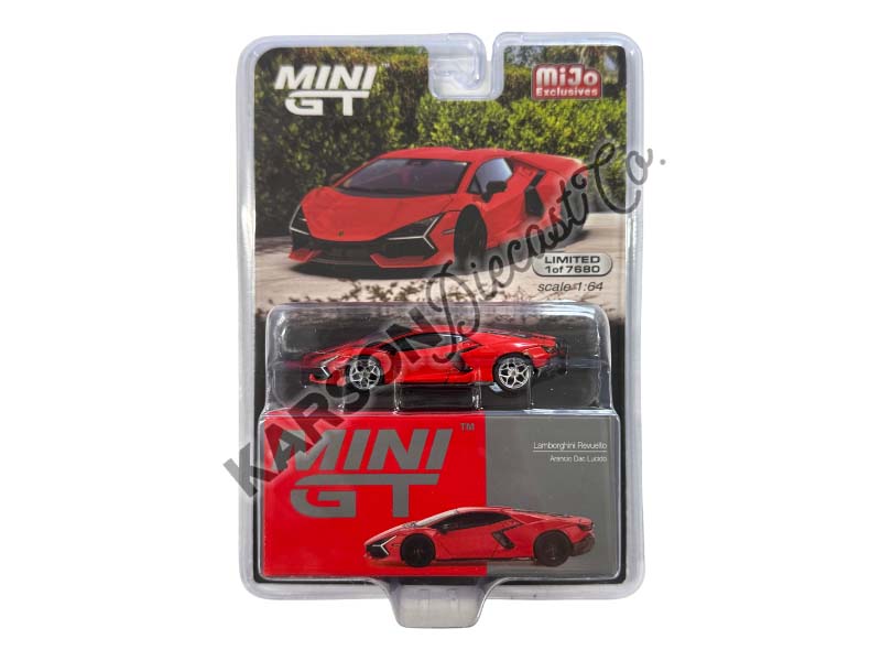 CHASE Lamborghini Revuelto Arancio Dac Lucido (Mini GT) Diecast 1:64 Scale Model - TSM MGT00774