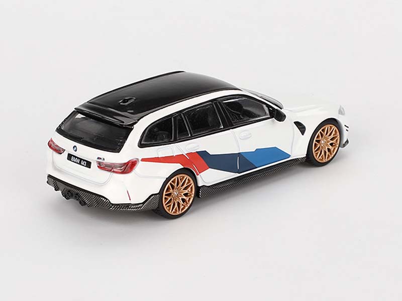 BMW M3 M Performance Touring Alpine White (Mini GT) Diecast 1:64 Scale Model - TSM MGT00776