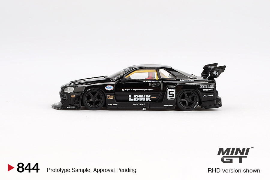 Nissan LB-ER34 Super Silhouette SKYLINE – Black (Mini GT) Diecast 1:64 Scale Model - TSM MGT00844