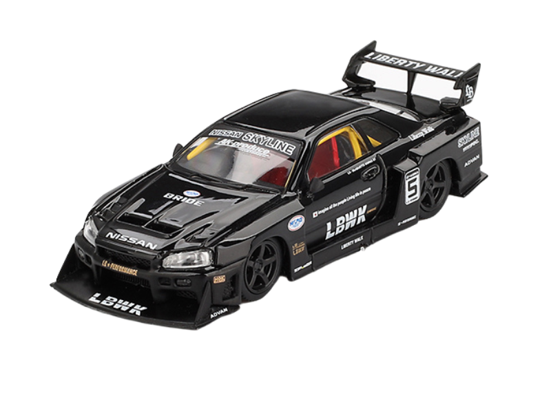 Nissan LB-ER34 Super Silhouette SKYLINE – Black (Mini GT Nissan LB-ER34 Super Silhouette SKYLINE – Black (Mini GT