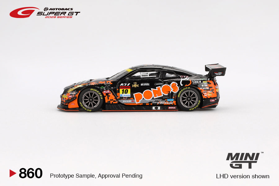 Nissan GT-R NISMO GT3 #10 PONOS GAINER GT-R GAINER 2023 SUPER GT SERIES (Mini GT-Japan Exclusive) Diecast 1:64 Scale Model - TSM MGT00860