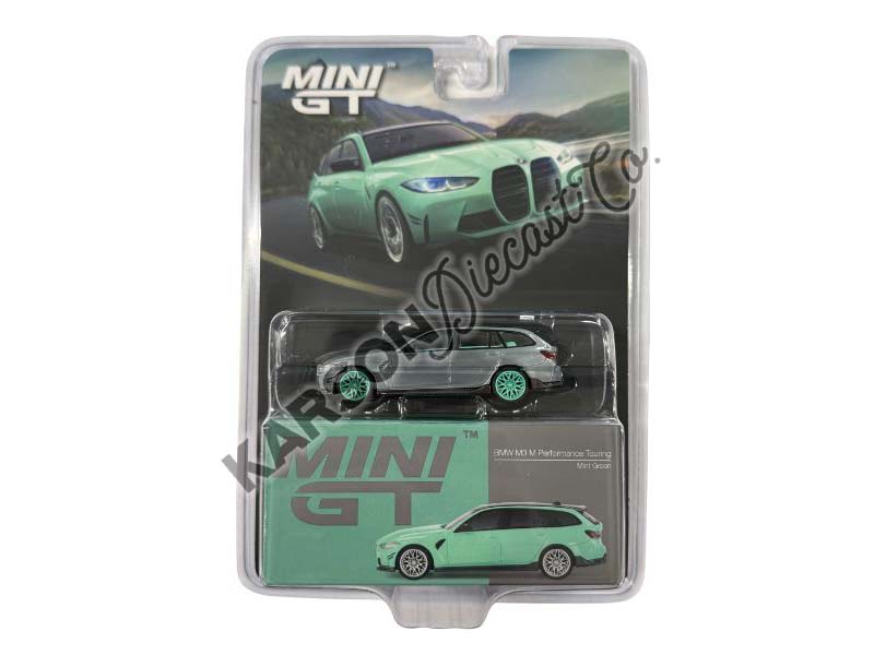 CHASE BMW M3 M Performance Touring – Mint Green (Mini GT) Diecast 1:64 Scale Model - TSM MGT00897