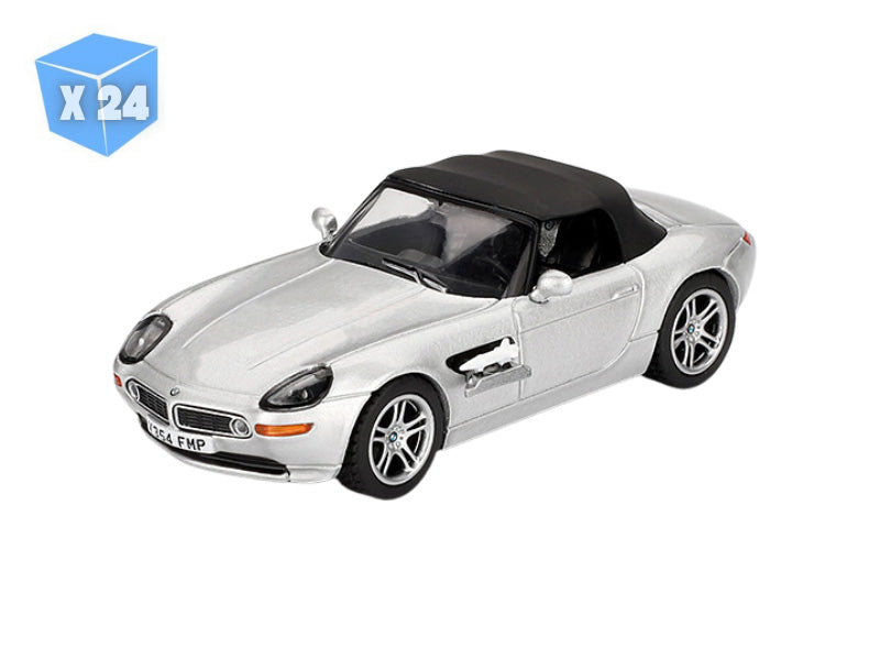 PRE-ORDER - 24 PACK BMW Z8 The World Is Not Enough – English Version Packaging (Mini GT) Diecast 1:64 Scale Model - TSM MGT00906-007E