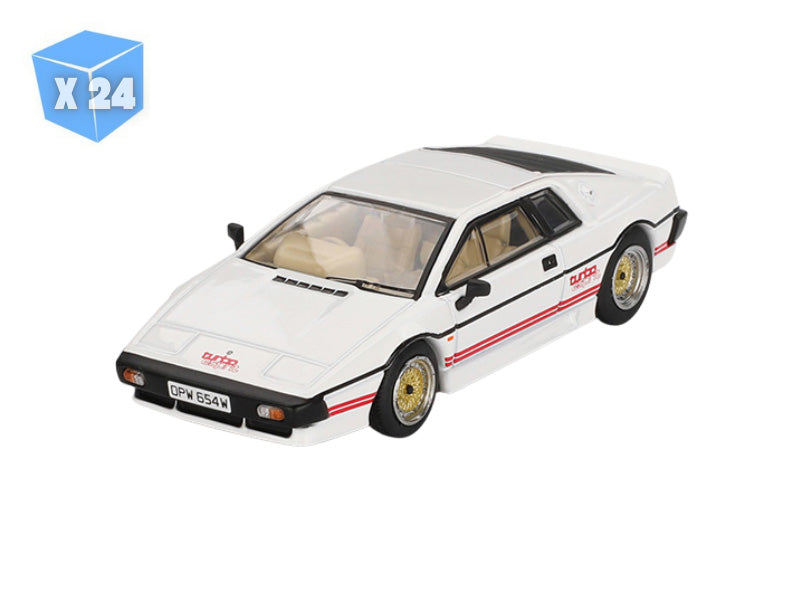 PRE-ORDER - 24 PACK Lotus Esprit Turbo White - For Your Eyes Only – English Version Packaging (Mini GT) Diecast 1:64 Scale Model - TSM MGT00907-007E