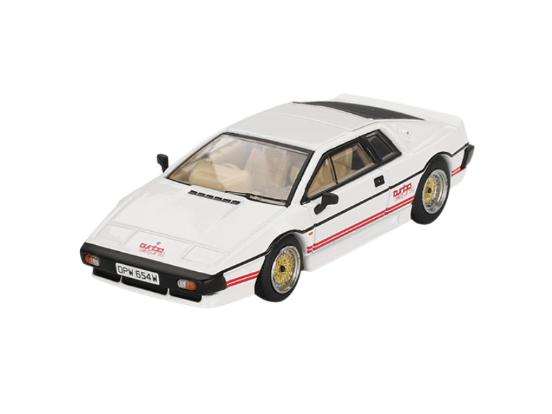 PRE-ORDER Lotus Esprit Turbo White - For Your Eyes Only – English Version Packaging (Mini GT) Diecast 1:64 Scale Model - TSM MGT00907-007E
