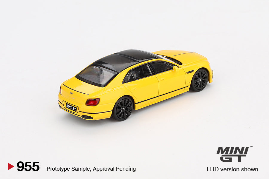 Bentley Flying Spur – Monaco Yellow (Mini GT) Diecast 1:64 Scale Model - TSM MGT00955