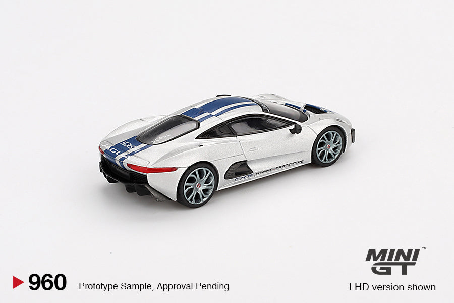 Jaguar C-X75 – Silver (Mini GT) Diecast 1:64 Scale Model - TSM MGT00960