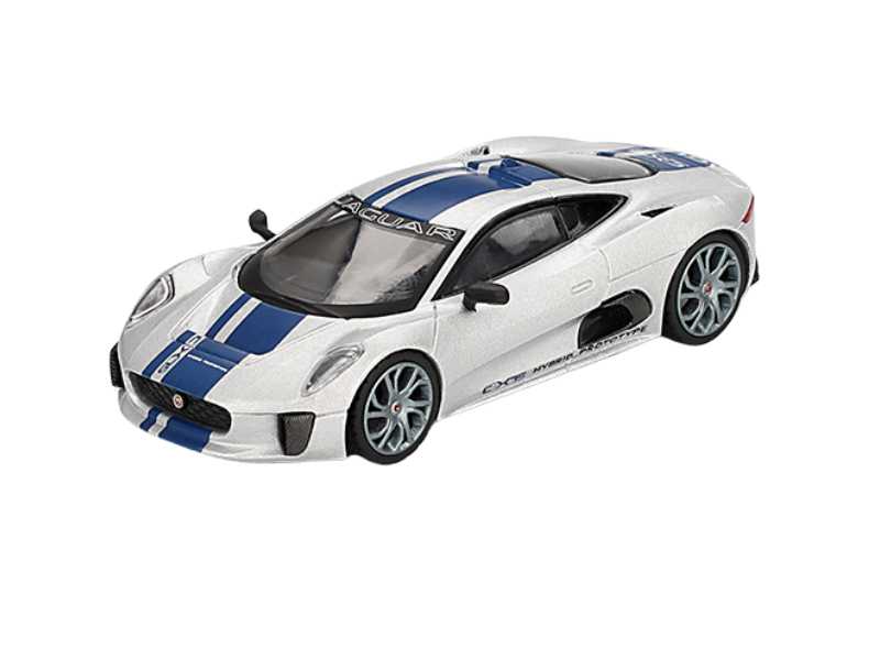Jaguar C-X75 – Silver (Mini GT) Diecast 1:64 Scale Model - TSM MGT00960