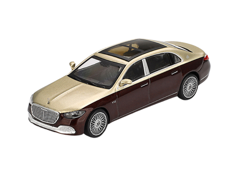 CHASE Mercedes-Maybach S680 – Gold / Dark Red Metallic (Mini GT CHASE Mercedes-Maybach S680 – Gold / Dark Red Metallic (Mini GT